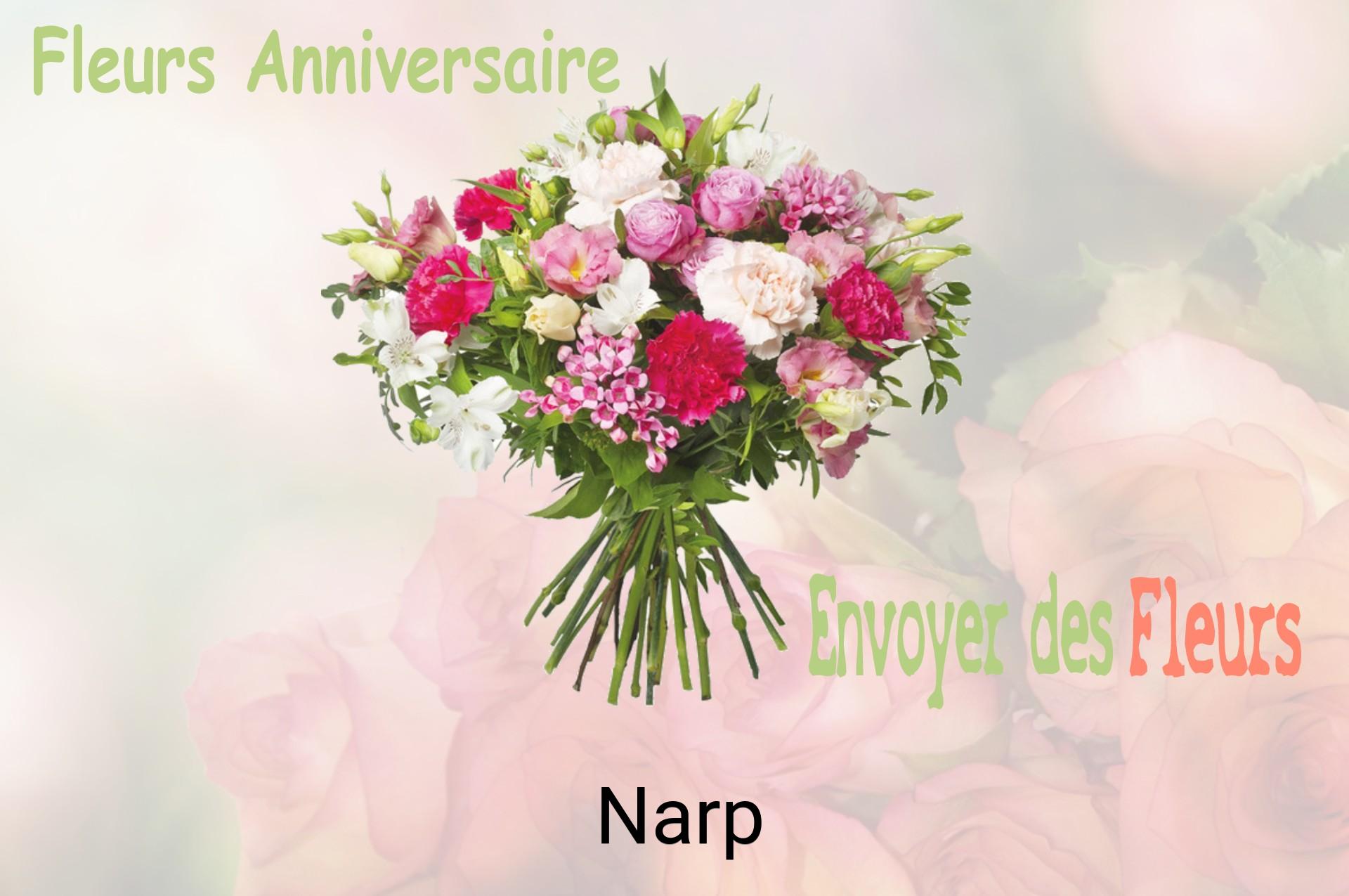 Bouquet de fleurs d’anniversaire livré à Narp