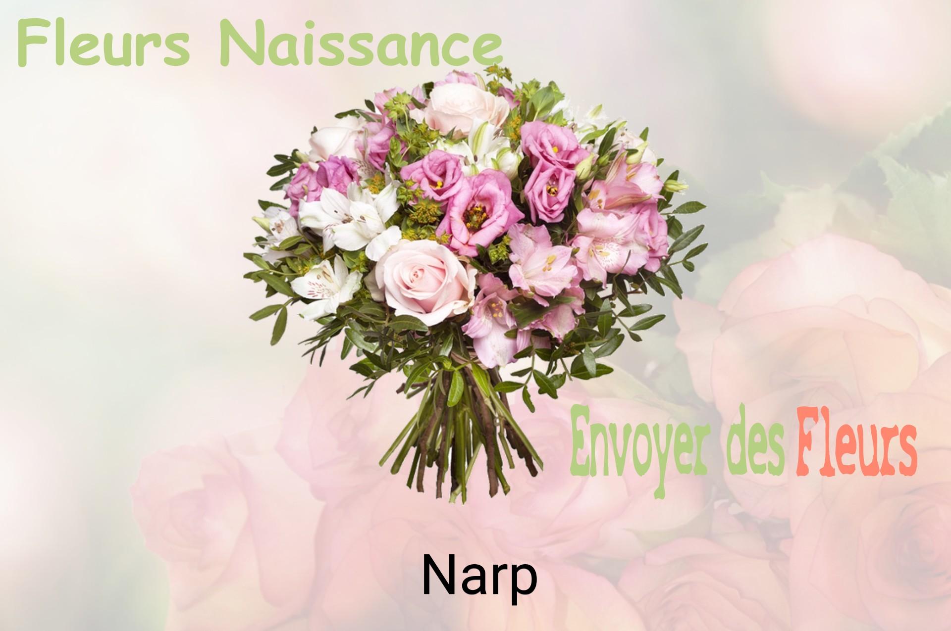 Bouquet de fleurs de naissance livré à Narp